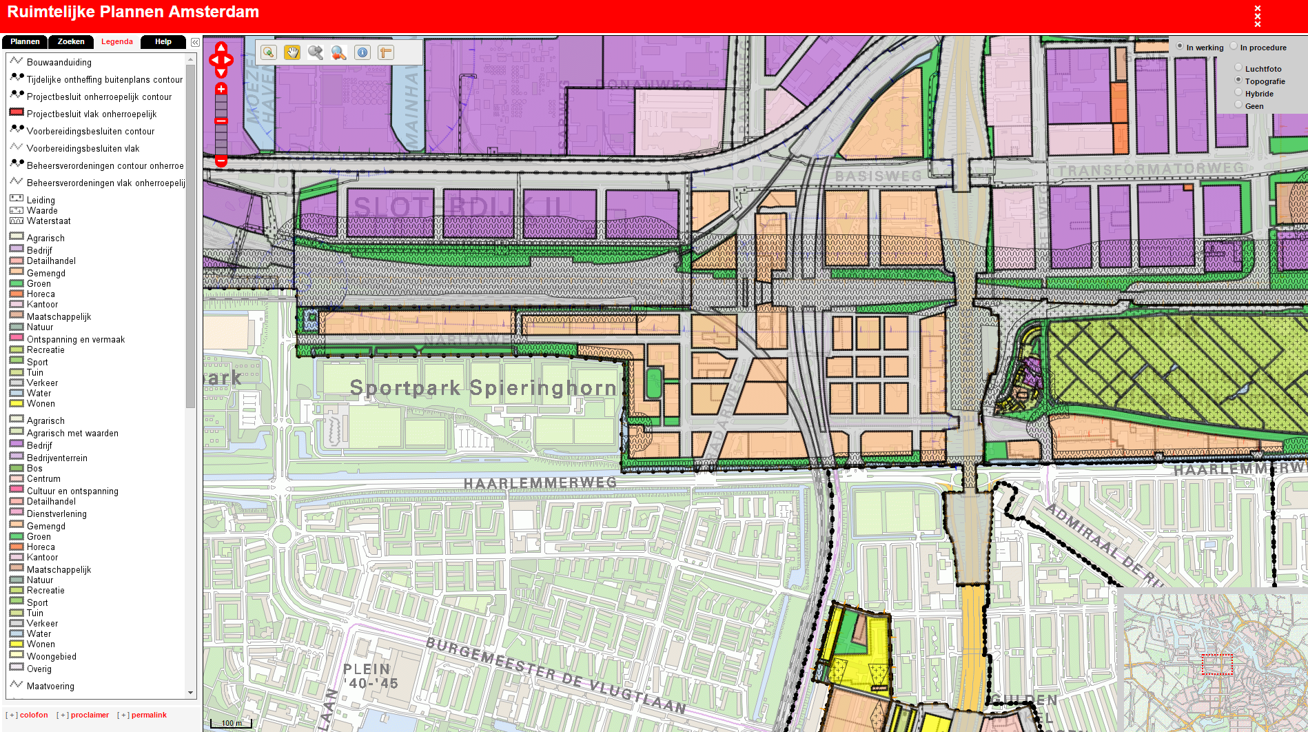 Sloterdijk ruimtelijke plannen