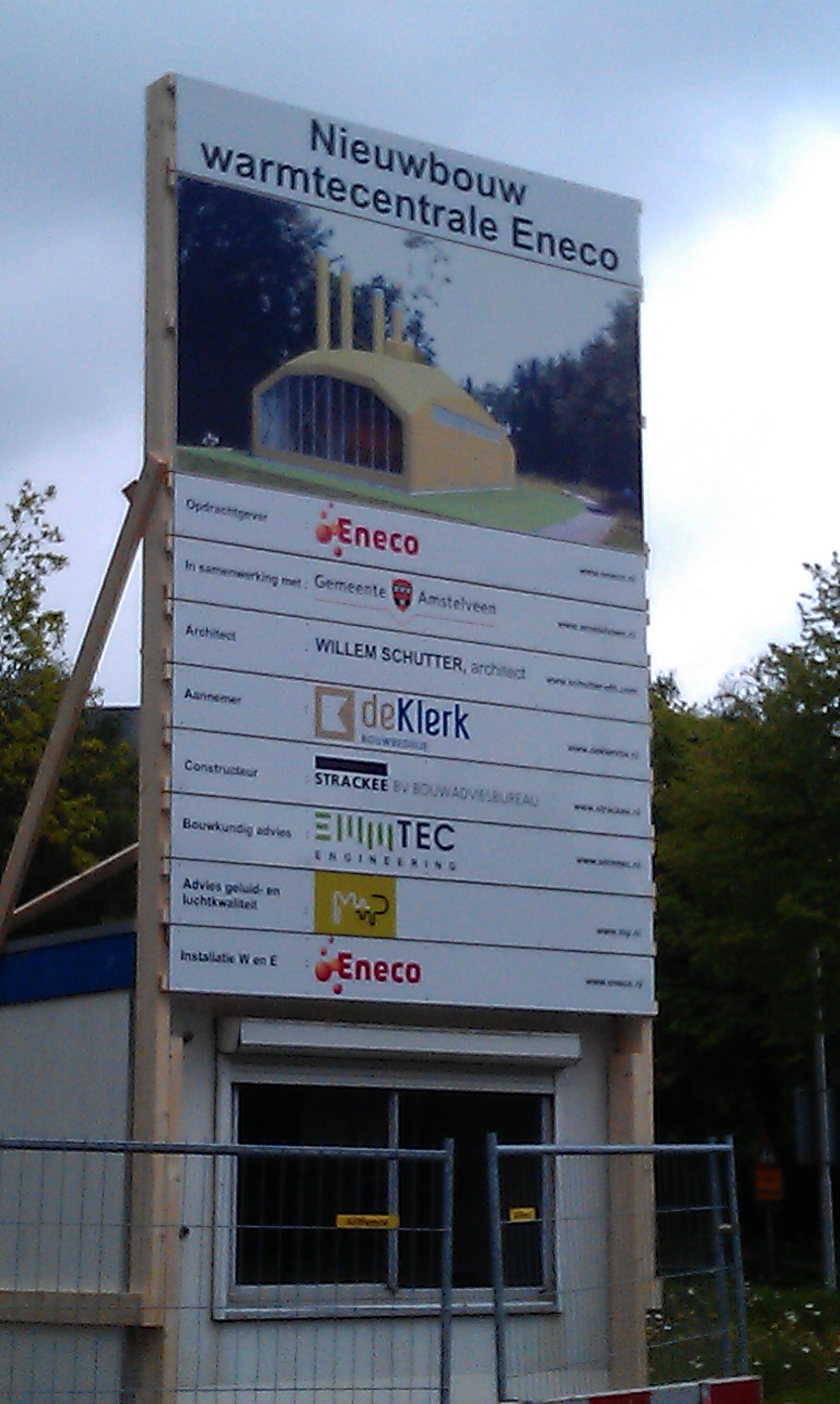 Bouwbord eneco ketelhuis