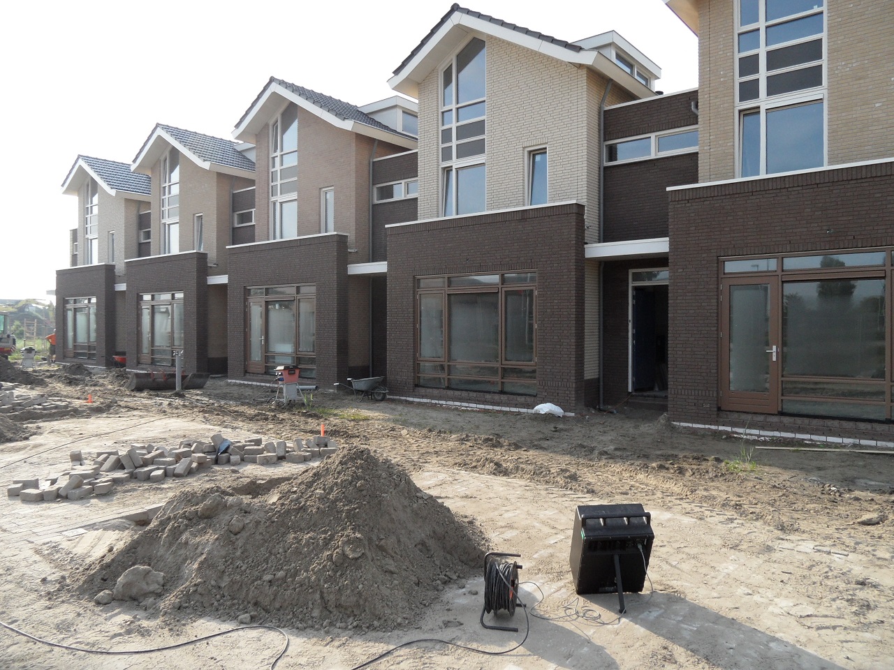 Nieuwbouwijk in aanbouw