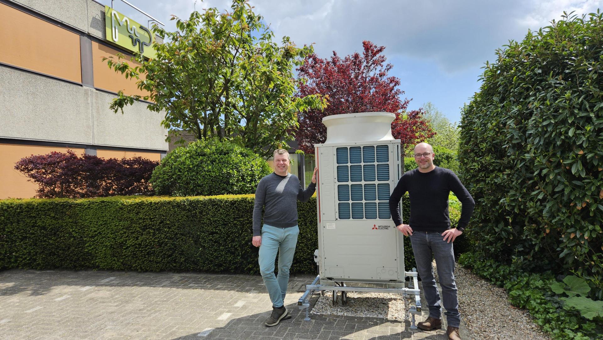 Marc, Christiaan en één van de buitenunits