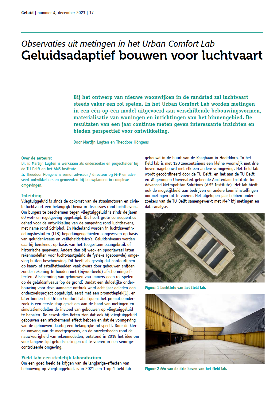 artikel geluidsadaptief bouwen voor luchtvaart